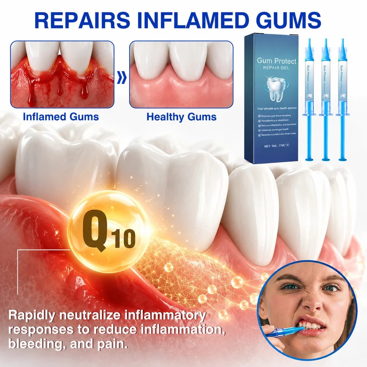 Teeth Repair Gel Whitening Pen — The Same Active Dentists Use, Without the Chair
