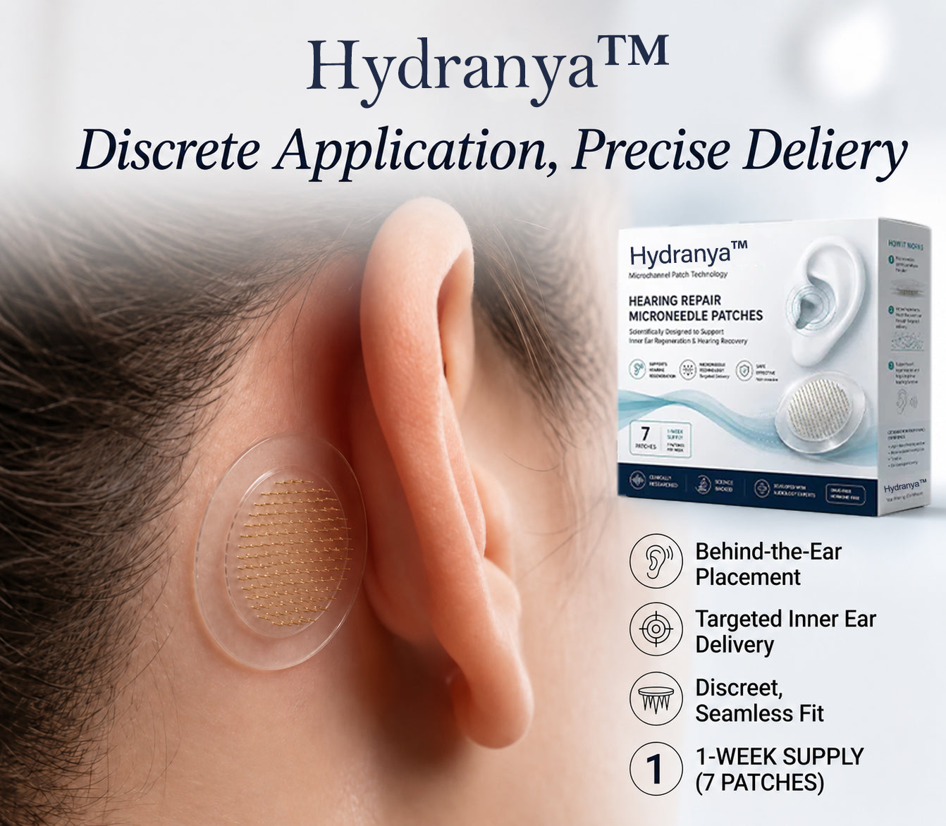 HEARING SUPPORT MICRONEEDLE PATCHES