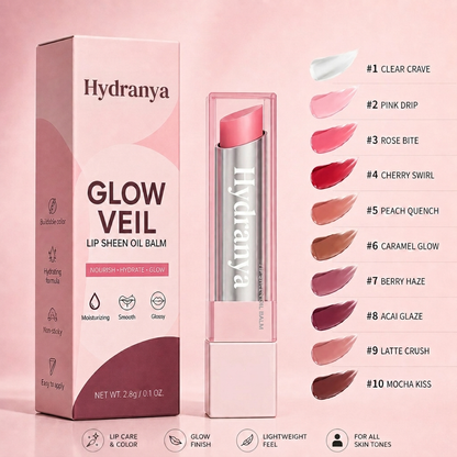 🔥Last Day Buy 1 Get 1 Free|Hydranya GLOW VEIL LIP SHEEN OIL BALM