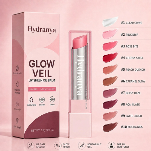 🔥Last Day Buy 1 Get 1 Free|Hydranya GLOW VEIL LIP SHEEN OIL BALM