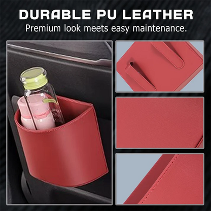 🚗 45% OFF! Leather Car Door Cup Holder – Wide‑mouth opening, easy reach for drinks & phone. Clip‑on secure fit. PU leather, tough & stylish. 🛡️✨