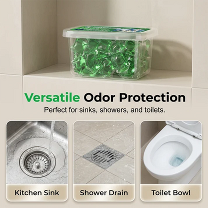 ✨ Buy 3 Get 2 FREE 🎁  Drain Deodorizer Pods – Bio-Enzyme Formula, Instant Fresh Scent & No Harsh Chemicals 🚽