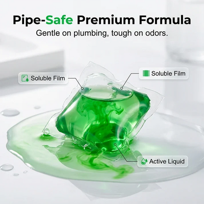 ✨ Buy 3 Get 2 FREE 🎁  Drain Deodorizer Pods – Bio-Enzyme Formula, Instant Fresh Scent & No Harsh Chemicals 🚽