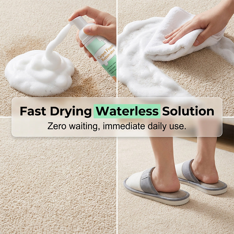 No-Rinse Carpet & Upholstery Stain Remover with Towel